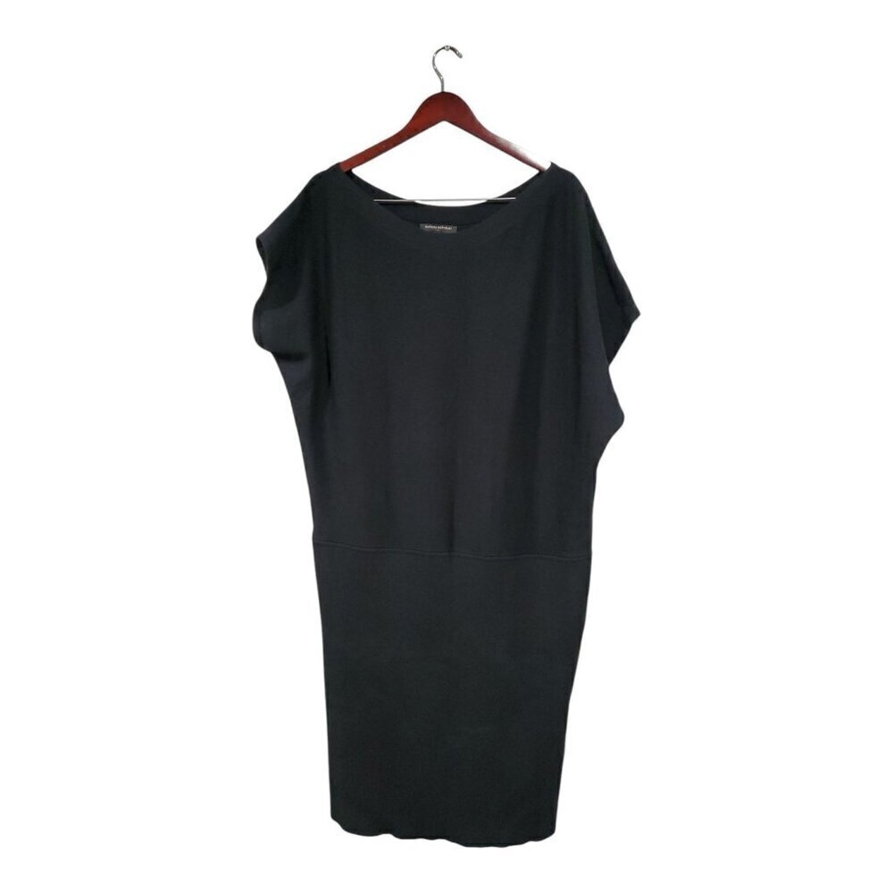 Banana Republic NWT Women's Black Bat Winged Knit Ribbed Dress Size XXL